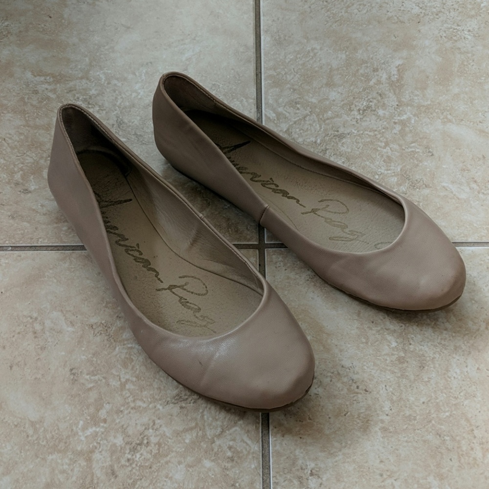 Nude American Rag Ballet Flats size 9